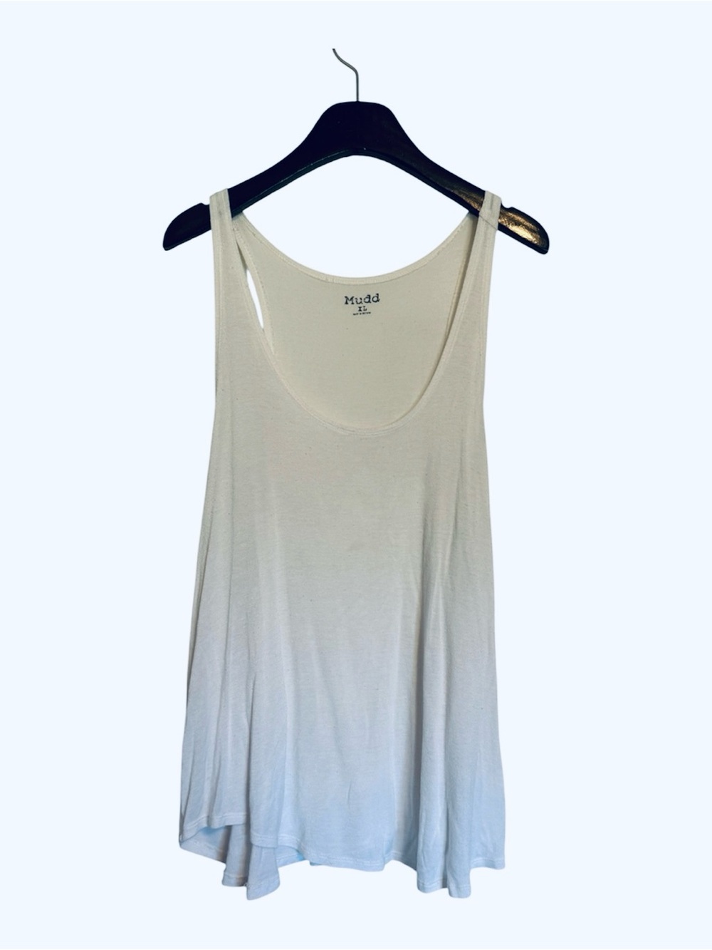 Mudd Cream Scoop Neck Tank Top